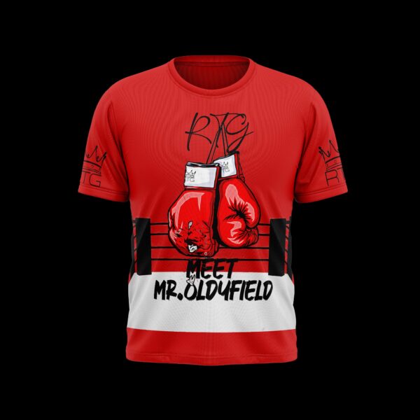 RTG ‘Meet Mr. OLDYFIELD’ Boxing T‑Shirt (Red)