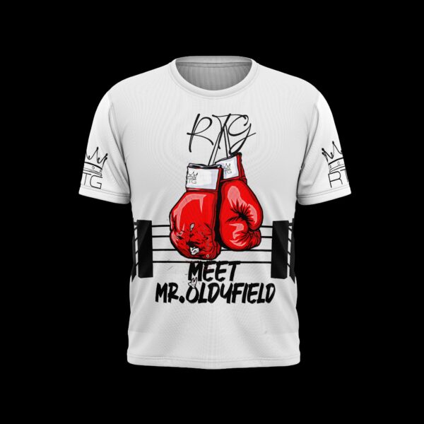 RTG ‘Meet Mr. OLDYFIELD’ Boxing T‑Shirt (White)