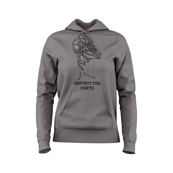 Women’s Bun Graphic Hoodie (Grey)