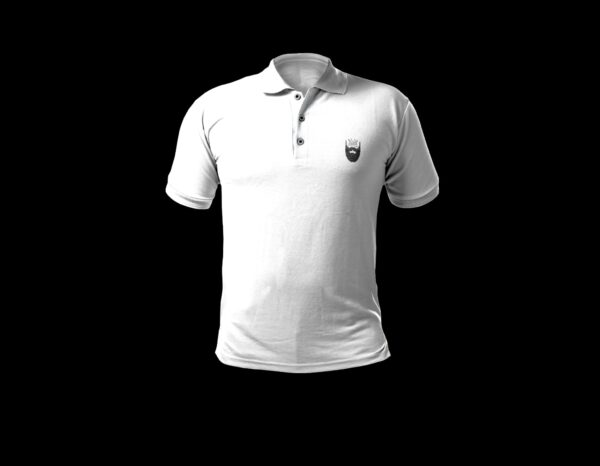 Beard Crest Polo Shirt (White)
