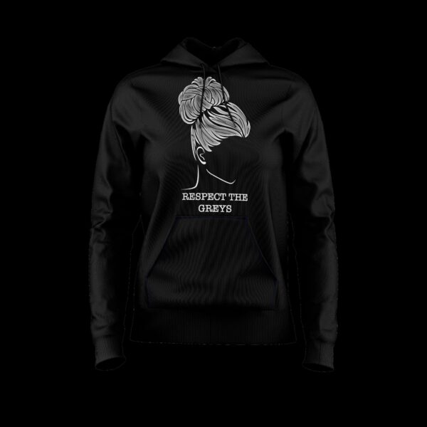 Women’s Bun Graphic Hoodie (Black)