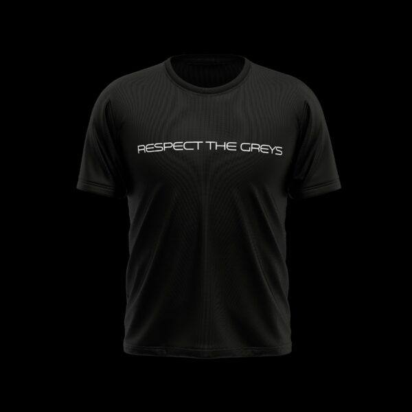 Respect The Greys Monochrome T‑Shirt (Black)