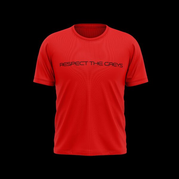 Respect The Greys Core Logo T-Shirt (Red)