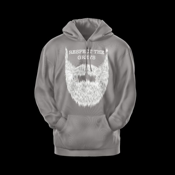 Beard Edition Hoodie (Grey/White)