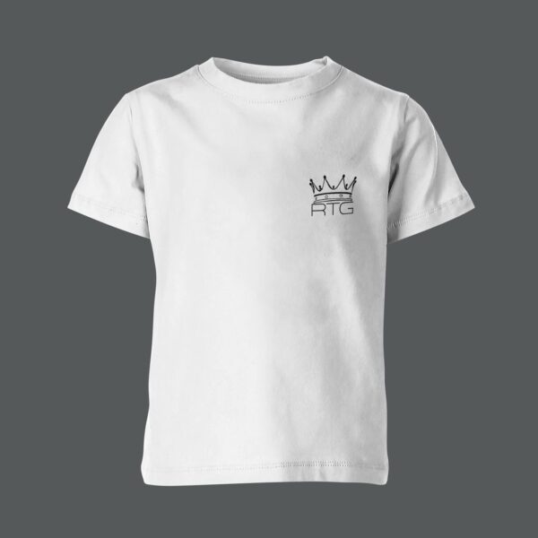 Crown Chest Logo T‑Shirt (White)